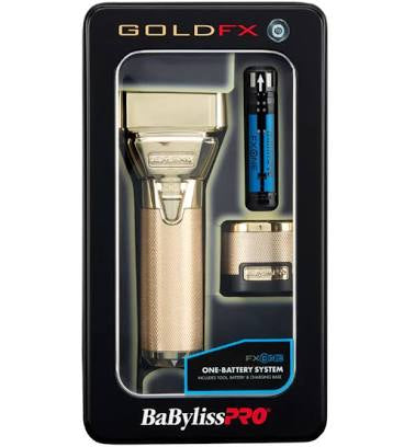 BabylissPRO FXONE GoldFX All-Metal Interchangeable-Battery Foil Shaver
