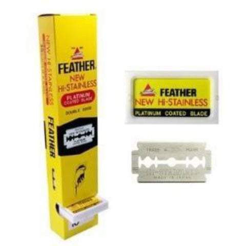 Feather Hi-Platinum Blades (Yellow)