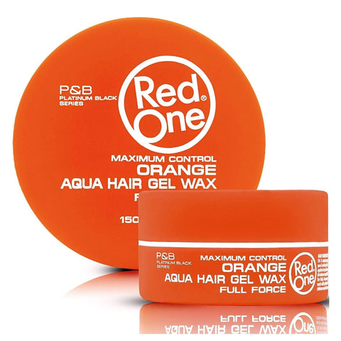 Red One Aqua Hair Wax Maximum Control 5oz - Orange