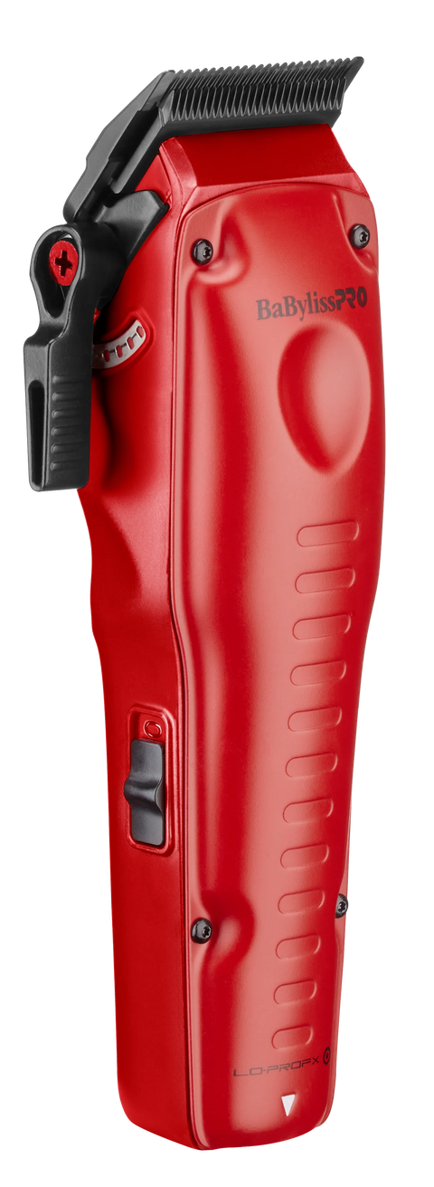 BaByliss PRO FXONE Lo-ProFX Matte Red High Performance Low Profile Clipper w/ Interchangeable Lithium Battery Pack (FX829MR)