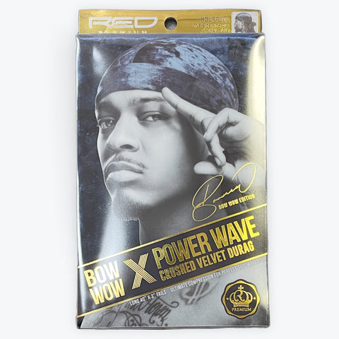 Red Premium Bow Wow Crushed Velvet Durag